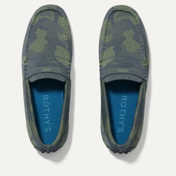 Rothys Men’s The Driver Slip On Forest Camo Size 11.5 Rothy main image 2